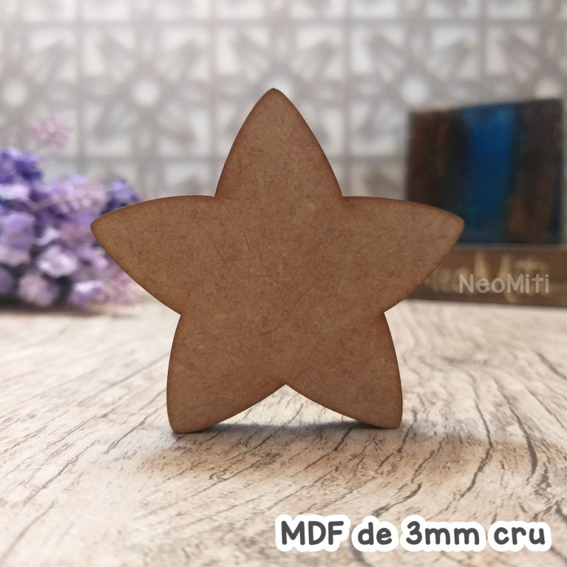 aplique estrela recorte corte a laser em mdf cru rustico para artesanato decoração lembrancinha convite infantil casamento