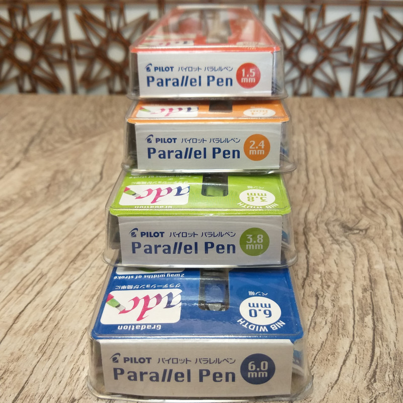 arallel pen caligrafia ponta quadrada lettering