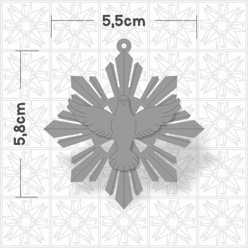 chaveiro espirito santo religioso comunhão batizado lembrancinha casamento mimo