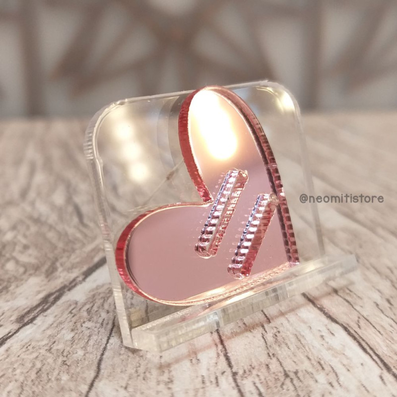 finalizador passa fita laço laceiras acrilico espelhado dourado rosé e prateado