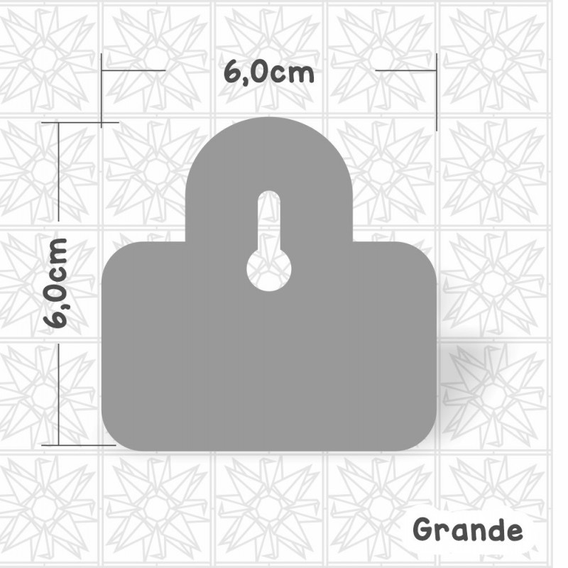 gancho em mdf de 3mm cru para quadros e mandalas