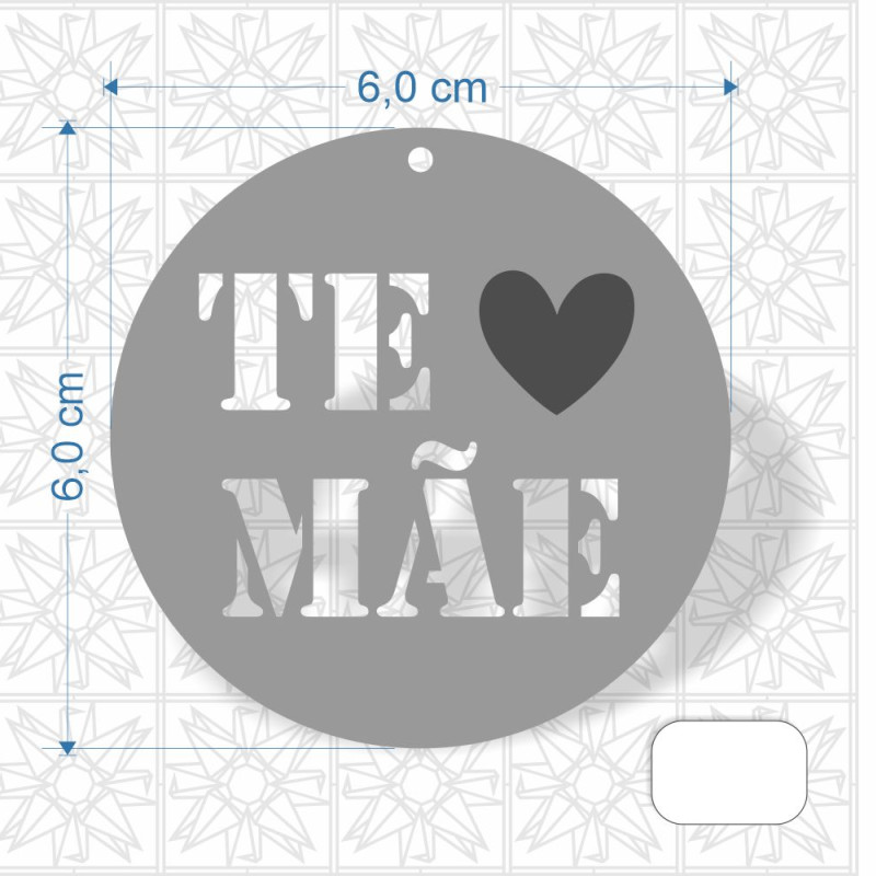 lembrancinha chaveiro dia das mães te amo com acrílico colorido 