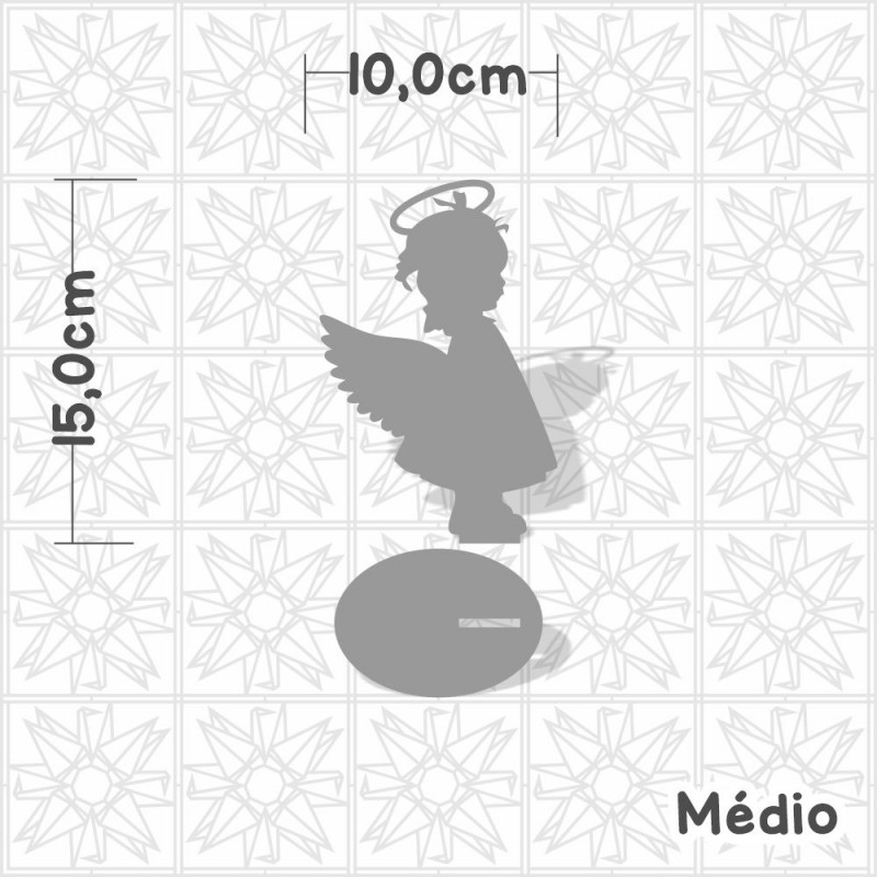 Menina criança anjo em mdf cortado a laser para lettering e artesanato