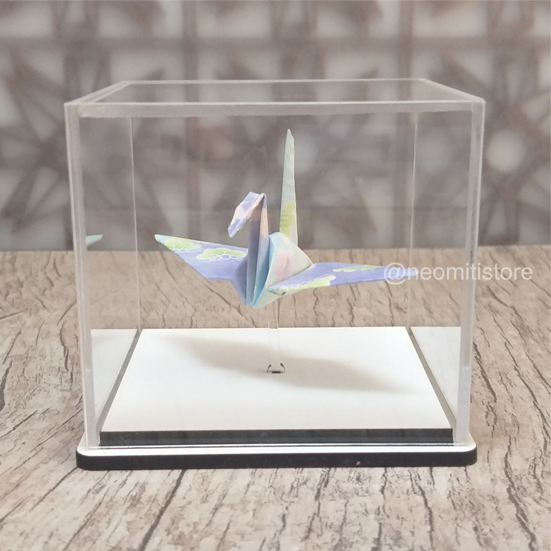 origami tsuru grou dobradura japonesa cultura milenar boa sorte prosperidade longevidade lembrancinha presente em acrilico 