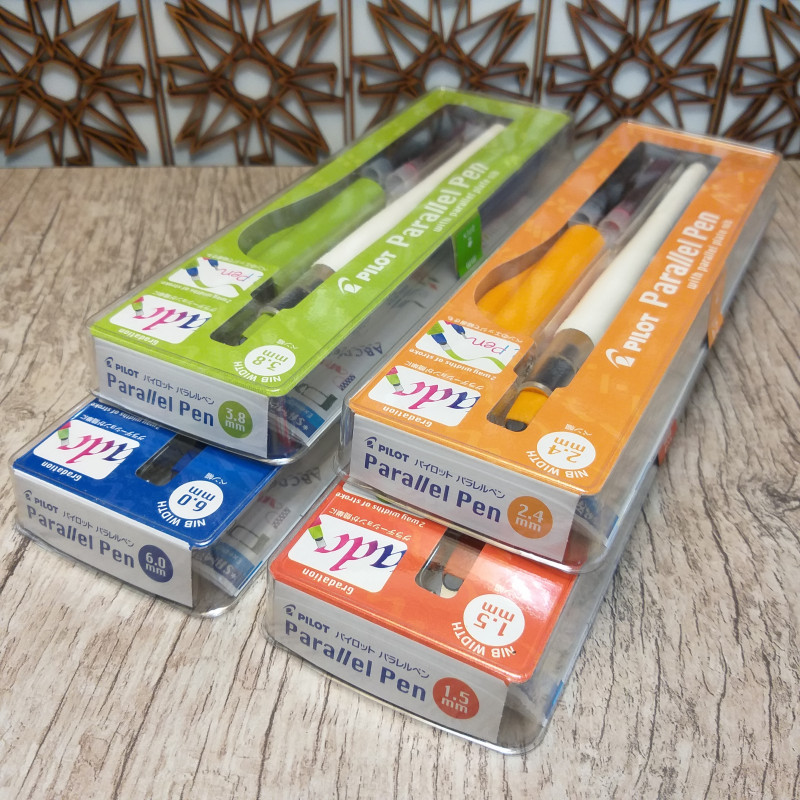 parallel pen caligrafia ponta quadrada lettering