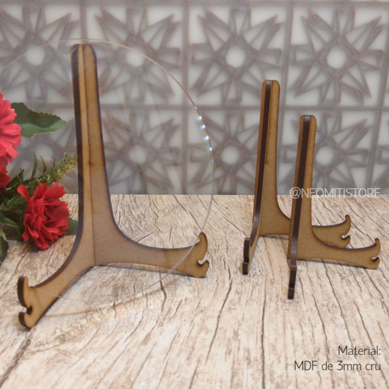 suporte para prato azulejo quadro lettering placa em mdf de 3mm cru