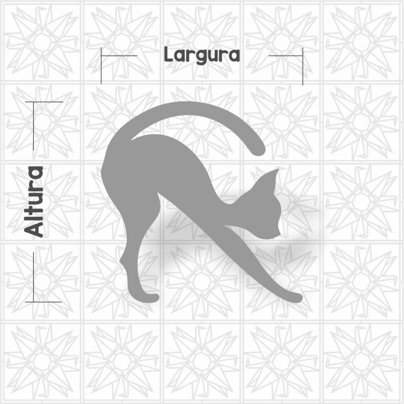 Aplique gato esticando