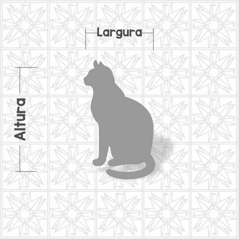 Aplique gato sentado