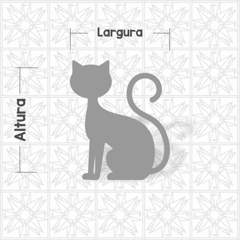 Aplique gato sentado
