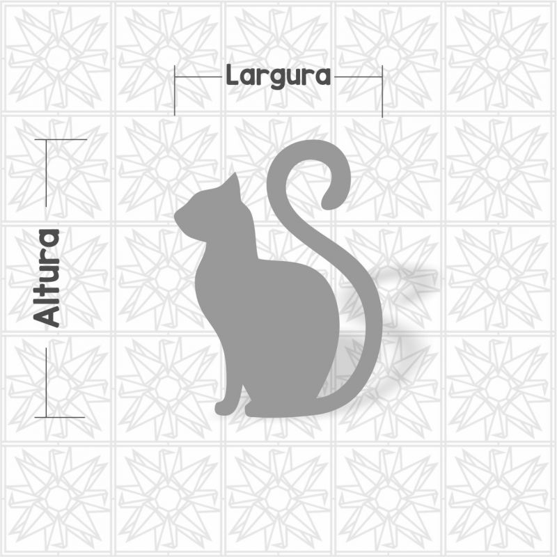 Aplique gato sentado