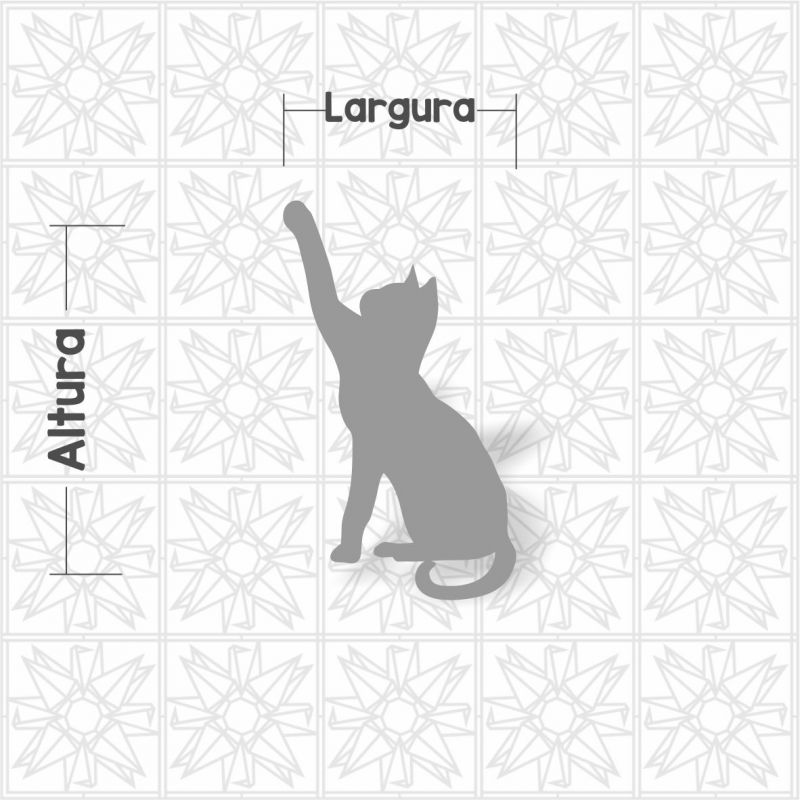 Aplique gato sentado