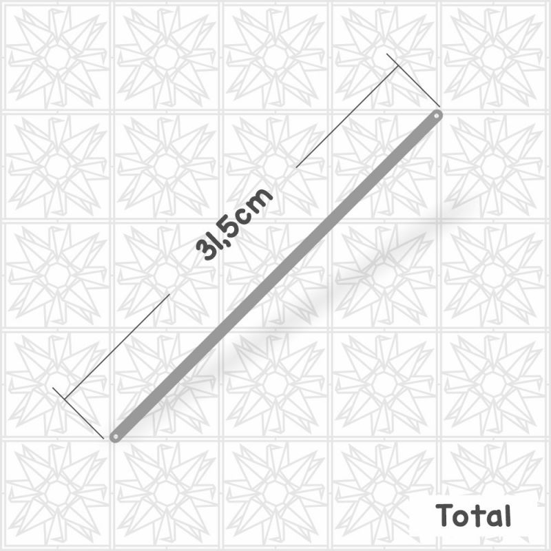 Barra com dois furos