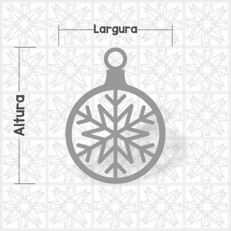 Bola de Natal - floco de neve