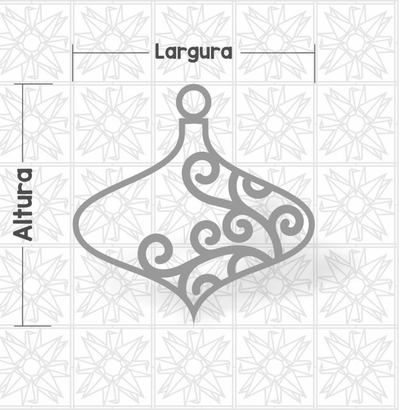 Bola de Natal - vazada