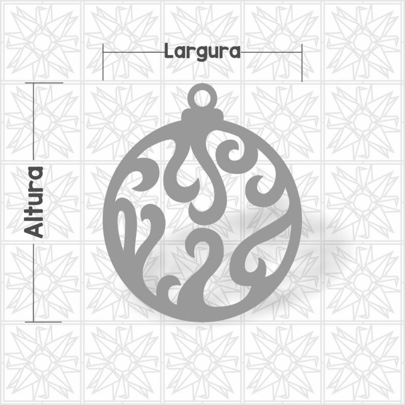 Bola de Natal - vazada