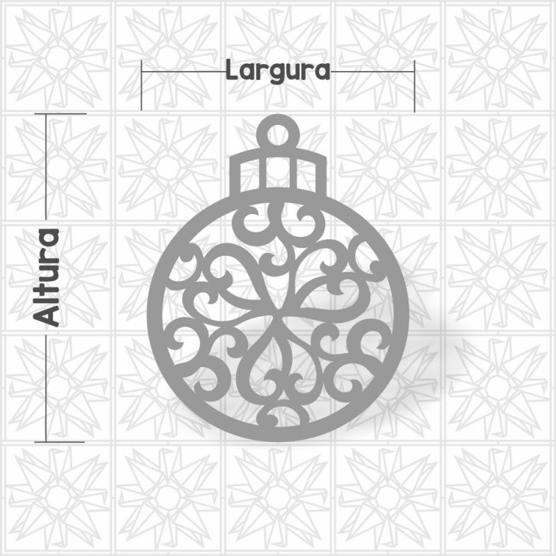 Bola de Natal Vazada