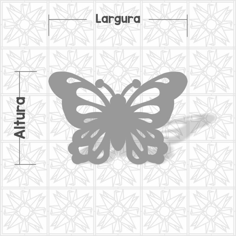Borboleta vazada