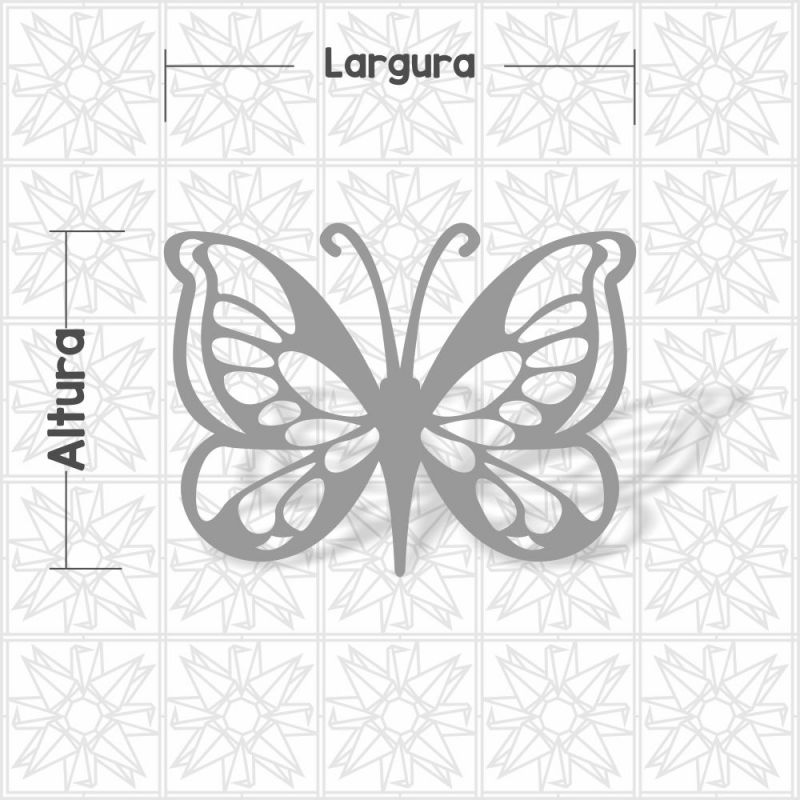 Borboleta vazada