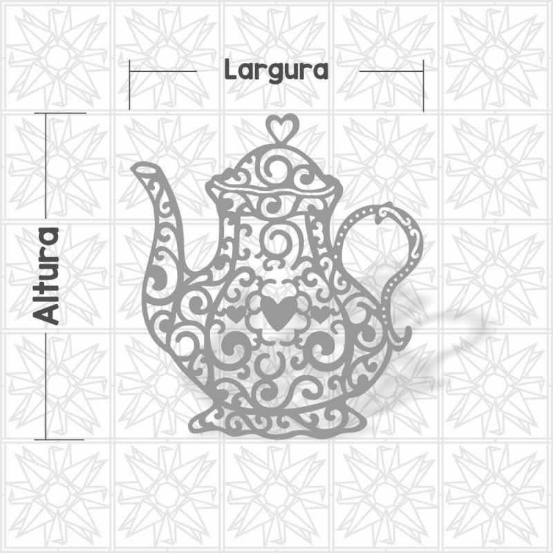 Bule Vazado Coração