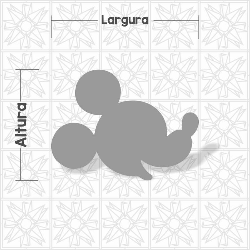 Cabeça Mickey perfil liso