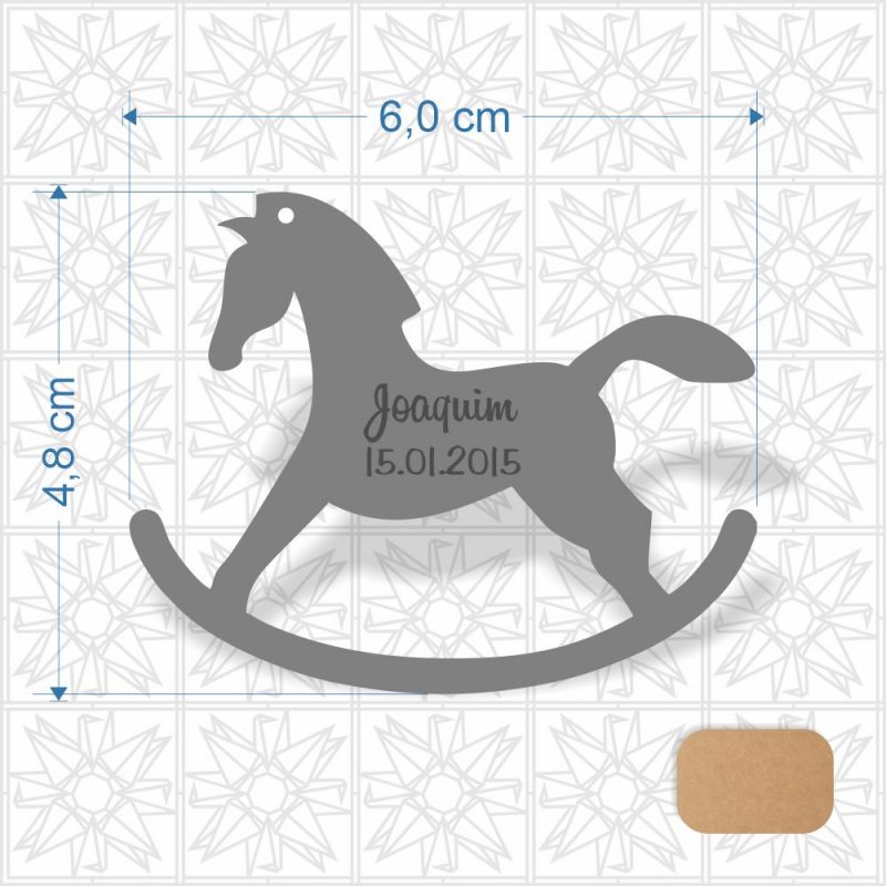 Chaveiro Cavalo em MDF 3 mm cru