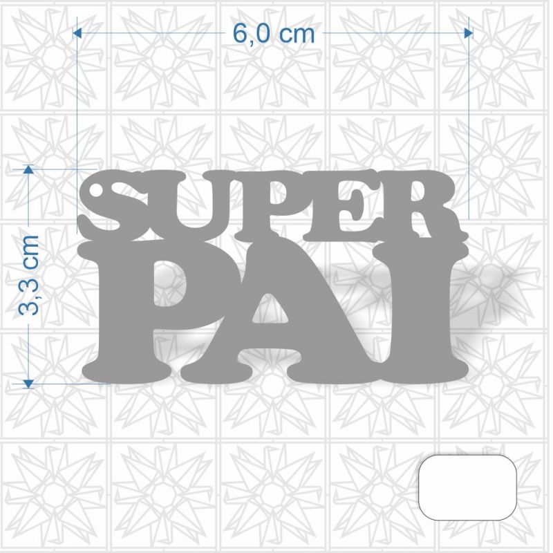 Chaveiro Dia dos Pais em MDF 3 mm c/ uma face branca