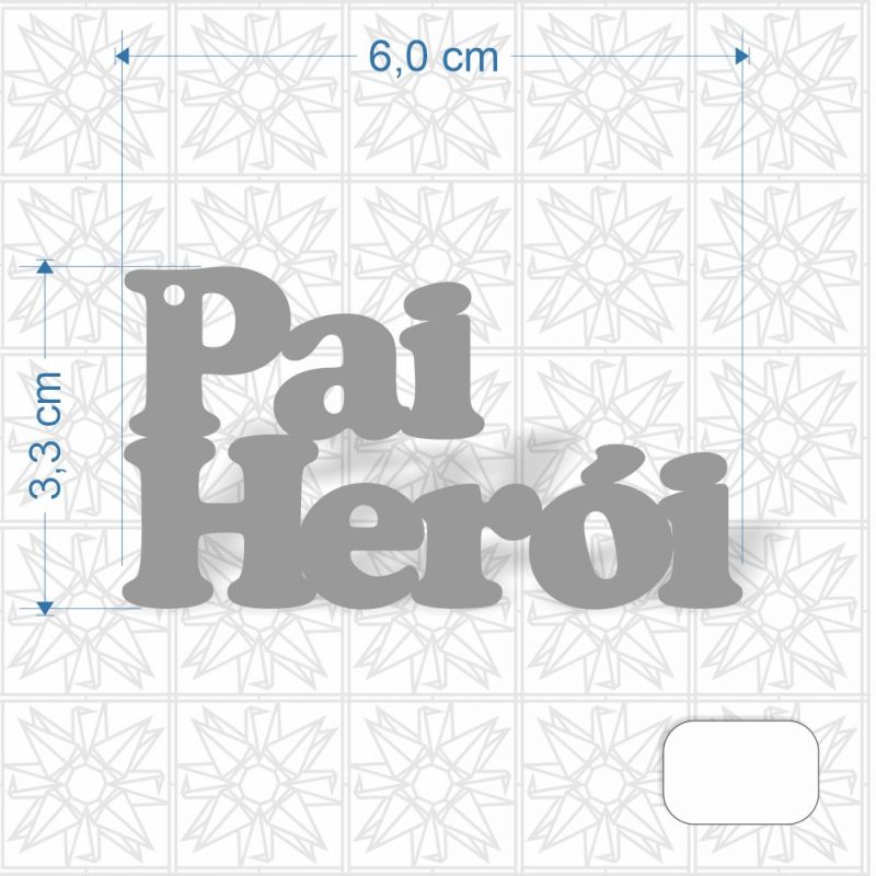 Chaveiro Dia dos Pais em MDF 3 mm c/ uma face branca