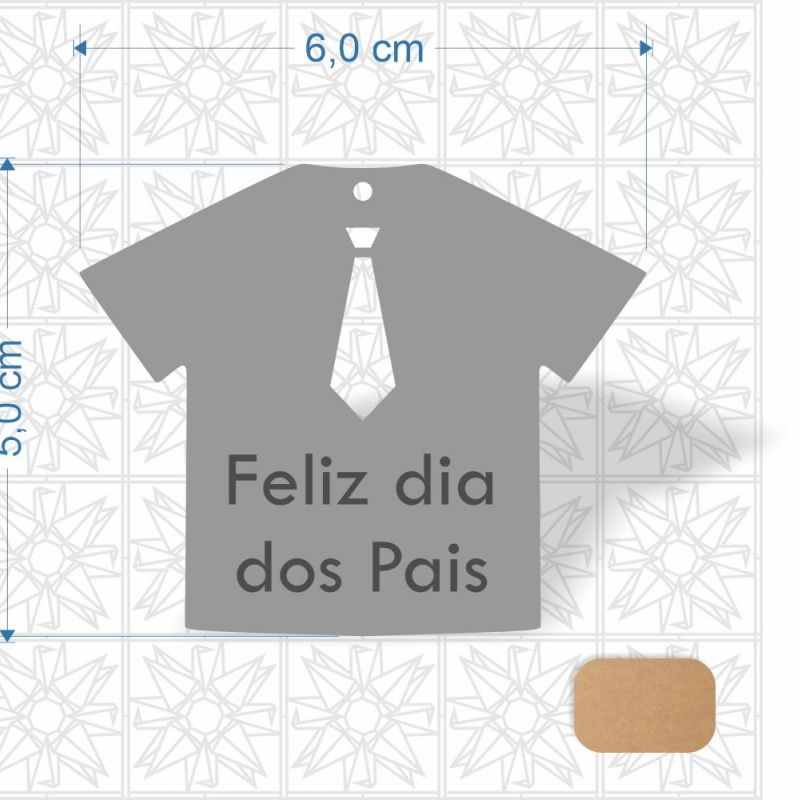 Chaveiro Dia dos Pais em MDF 3 mm cru