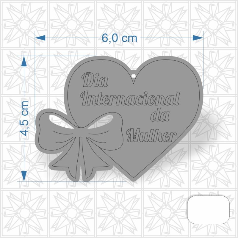 Chaveiro Dia Internacional da Mulher