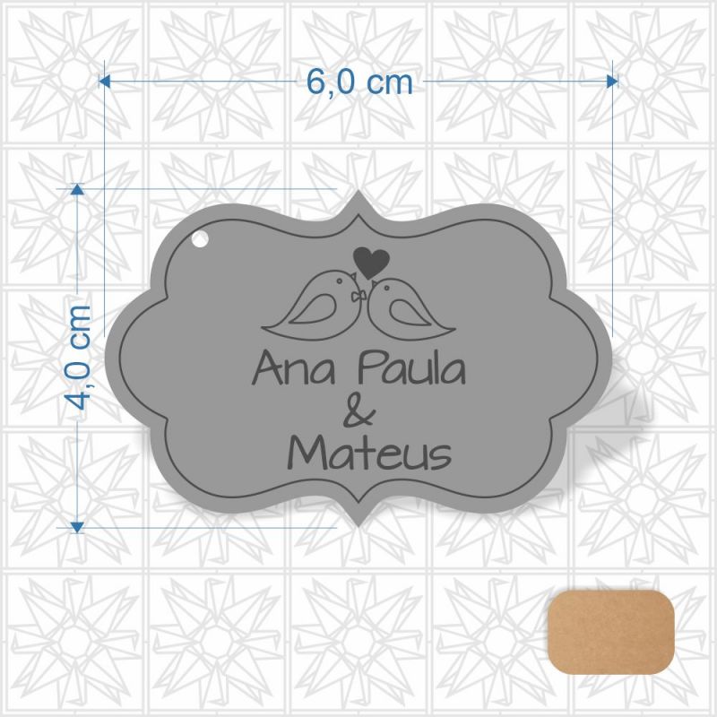 Chaveiro Passarinhos em MDF de 3mm Cru