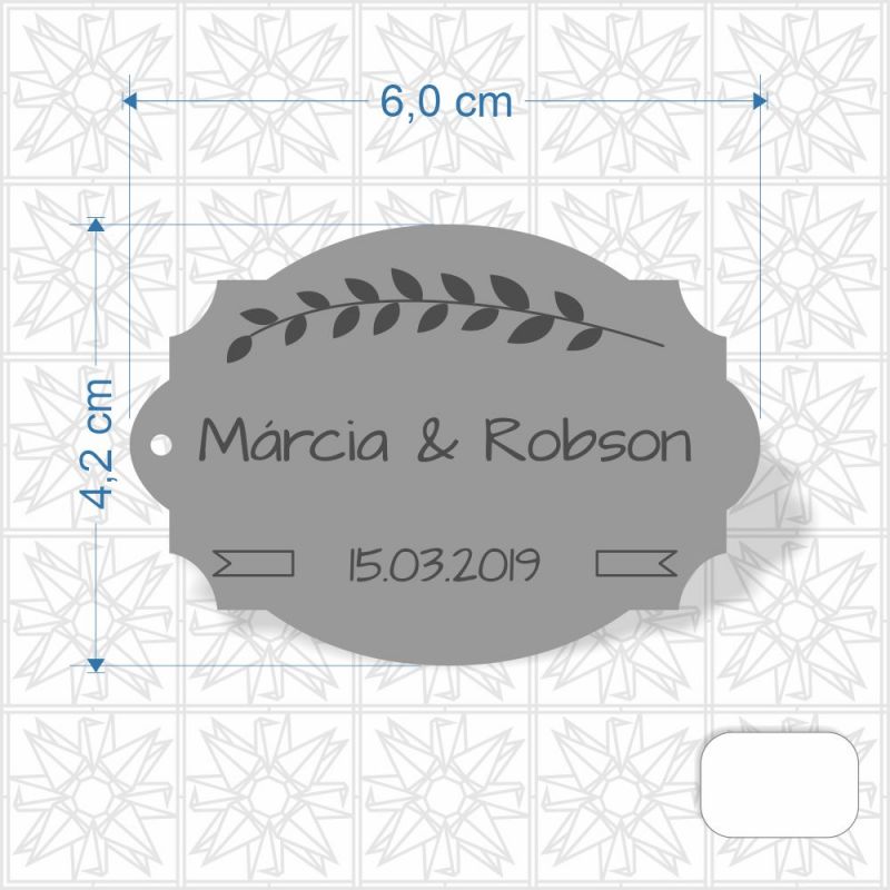 Chaveiro Personalizado em MDF de 3mm 1 face branca