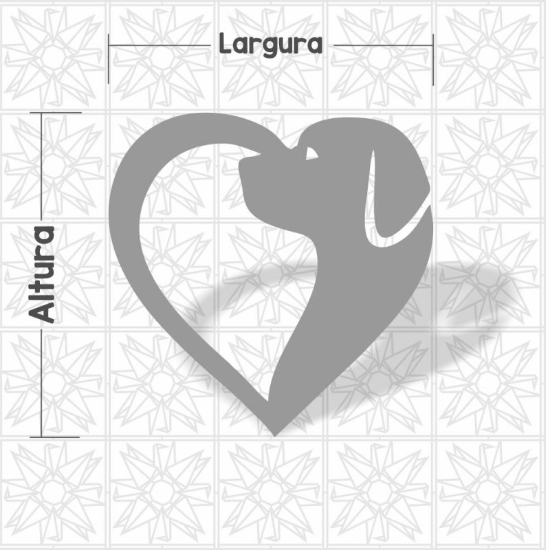 Coração com cachorro