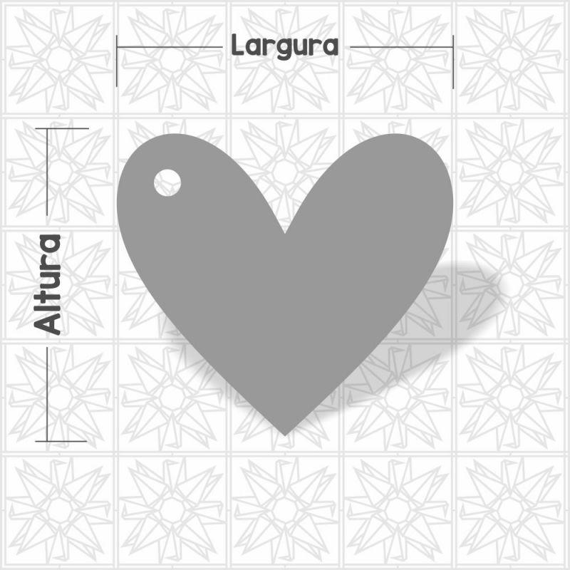 Coração com um furo