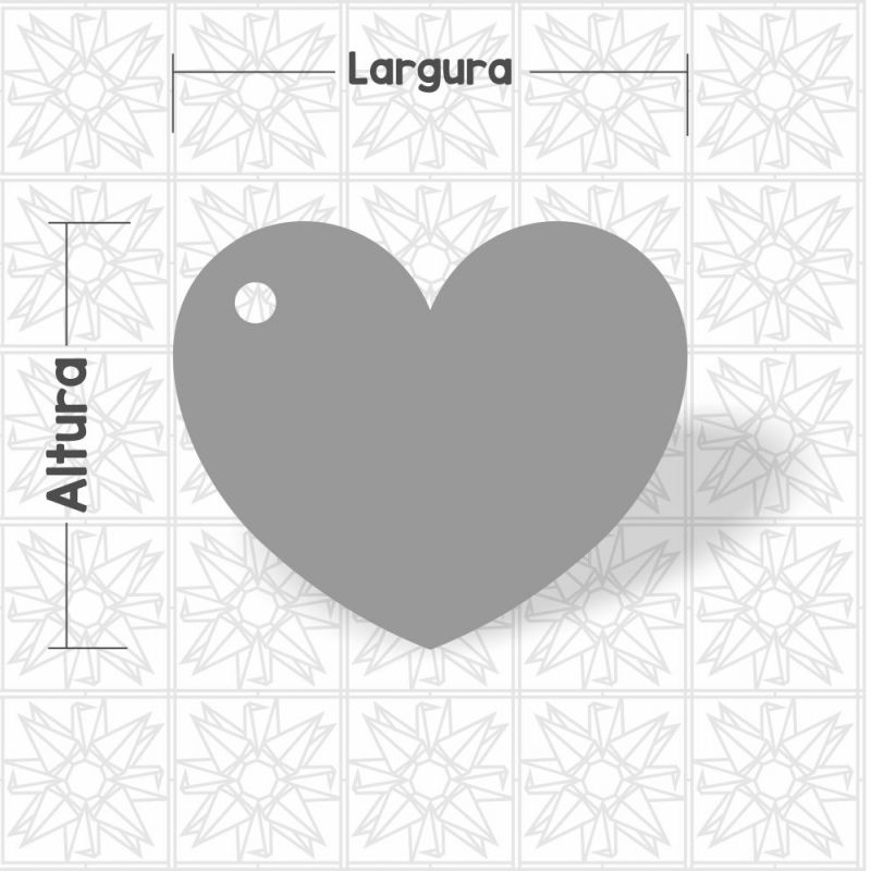 Coração com um furo