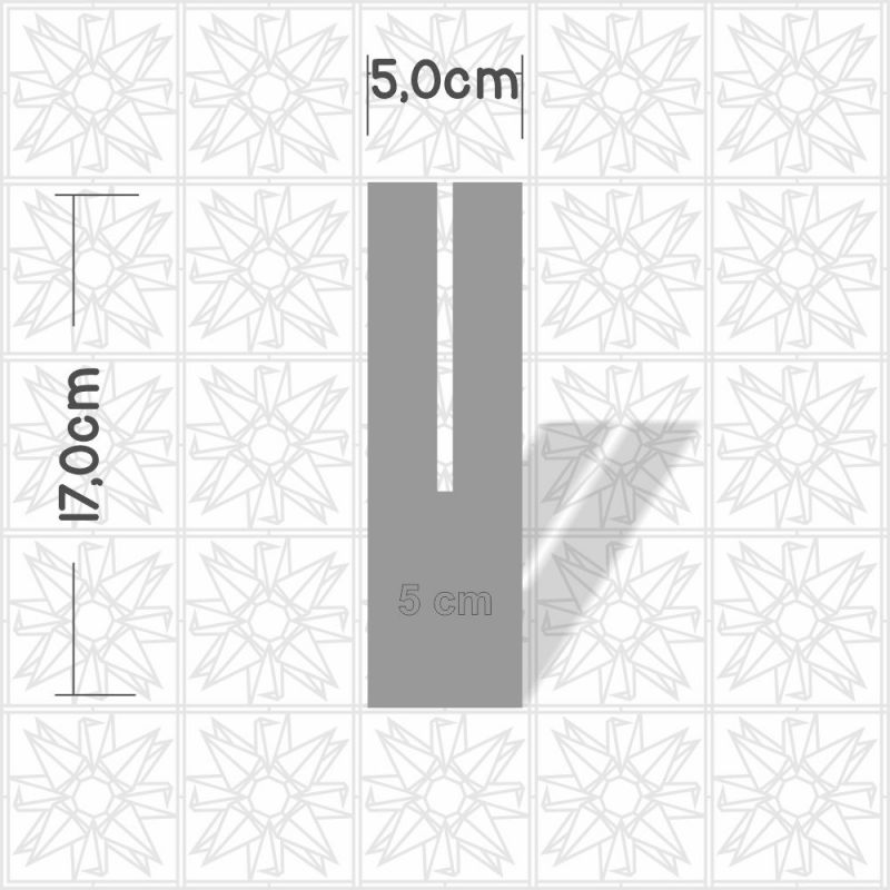 Gabarito/Molde para laço 5cm