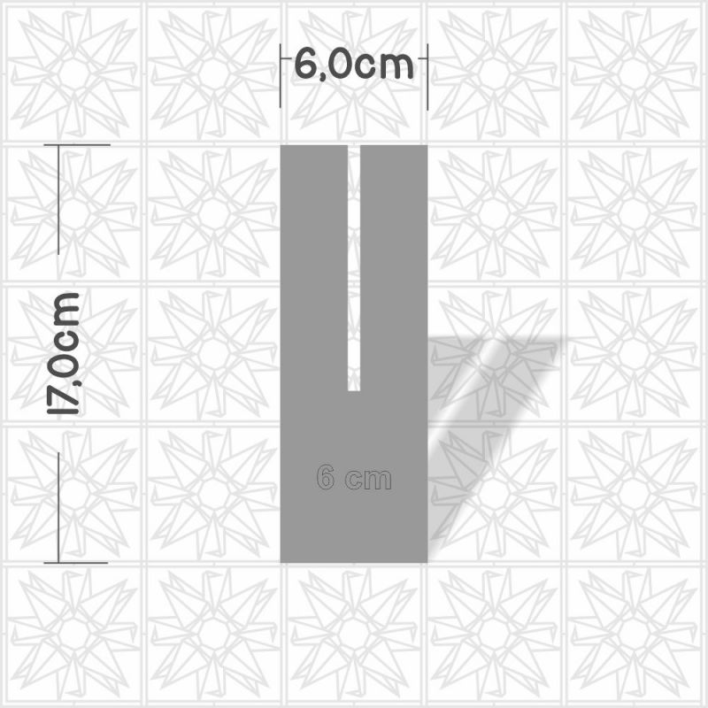 Gabarito/Molde para laço 6cm