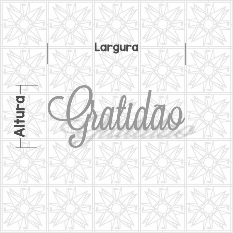 Gratidão - cursivo