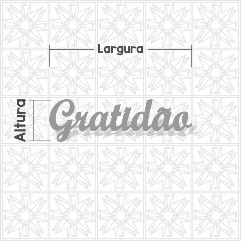 Gratidão - Cursivo