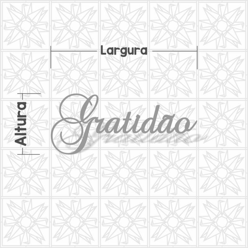 Gratidão - cursivo