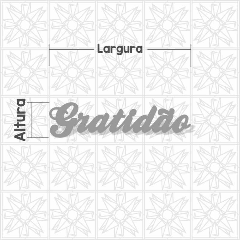 Gratidão - cursivo
