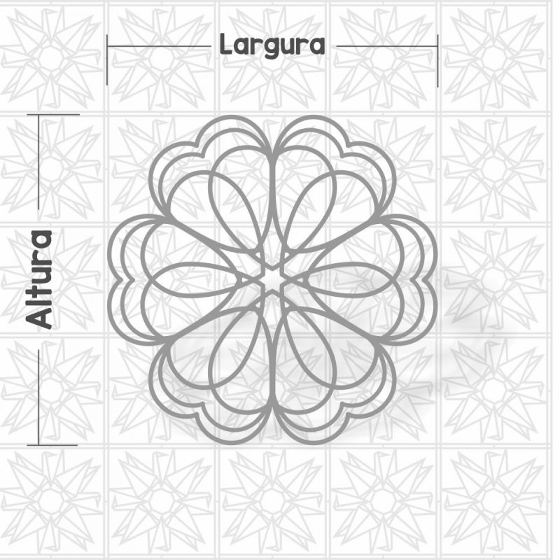 Mandala Abstrata Corações