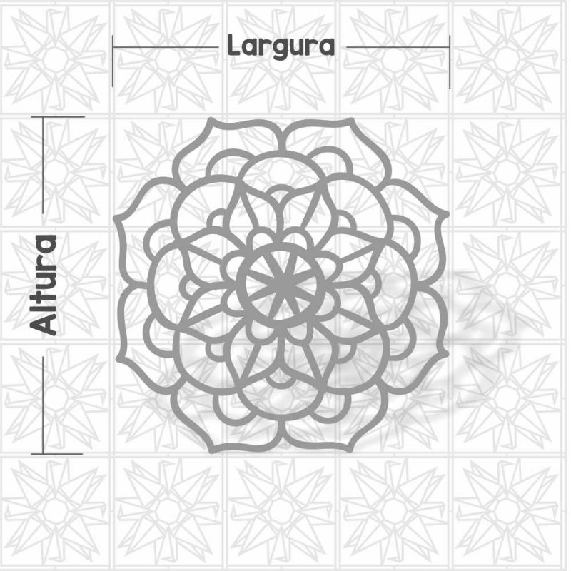 Mandala Abstrata Flor