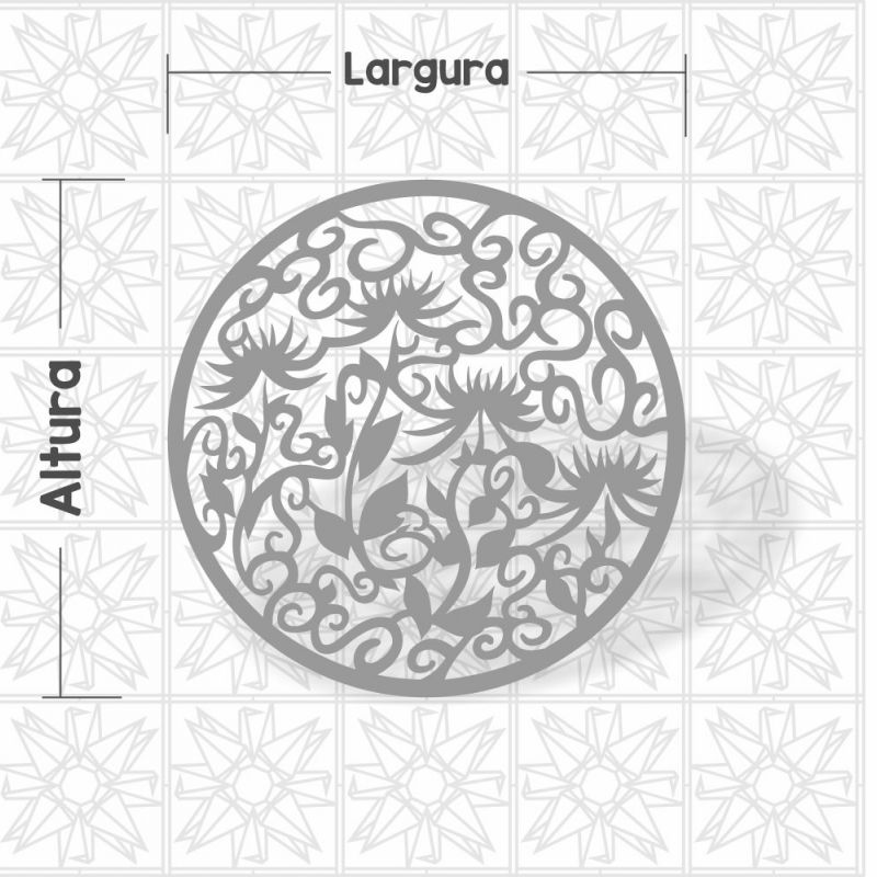 Mandala Abstrata Floral