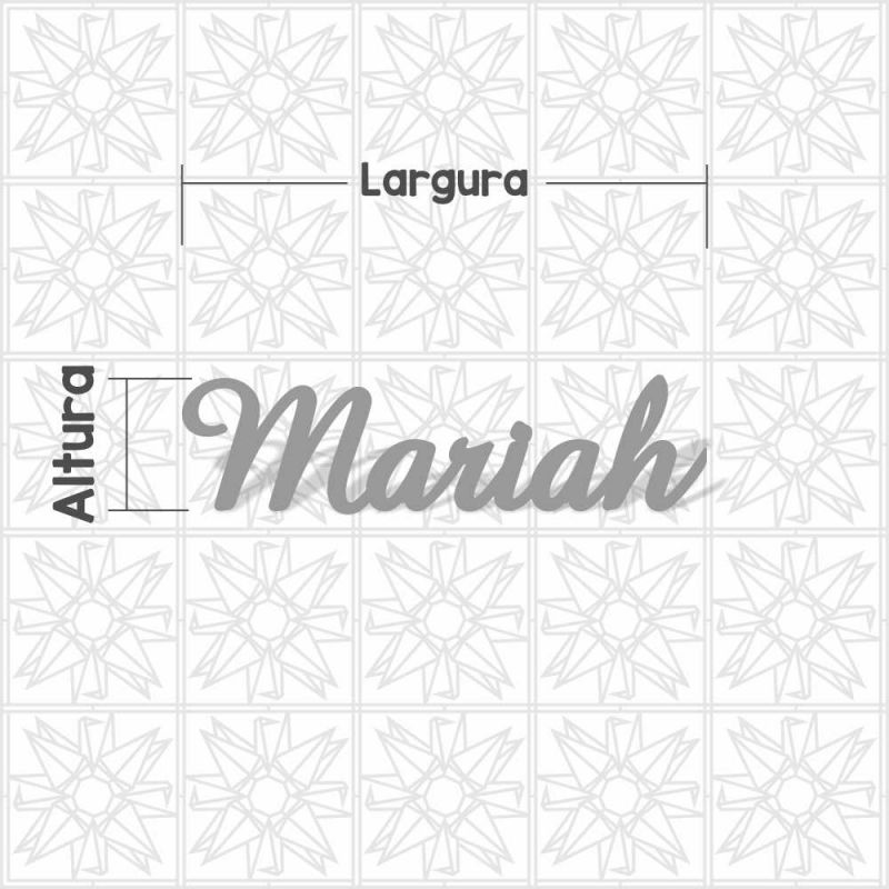 nome Mariah cursivo