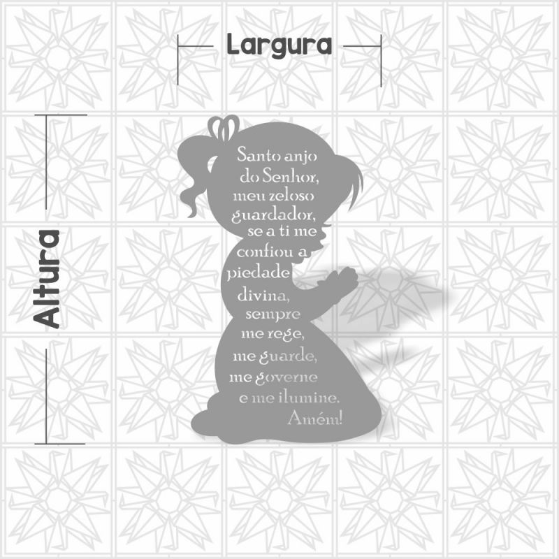Oração do Santo Anjo - Menina