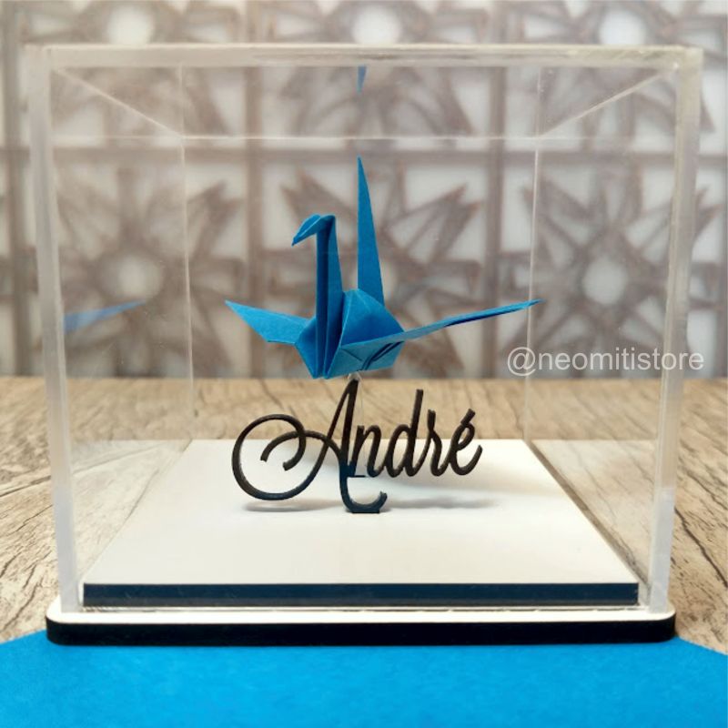 Origami Tsuru - Azul 