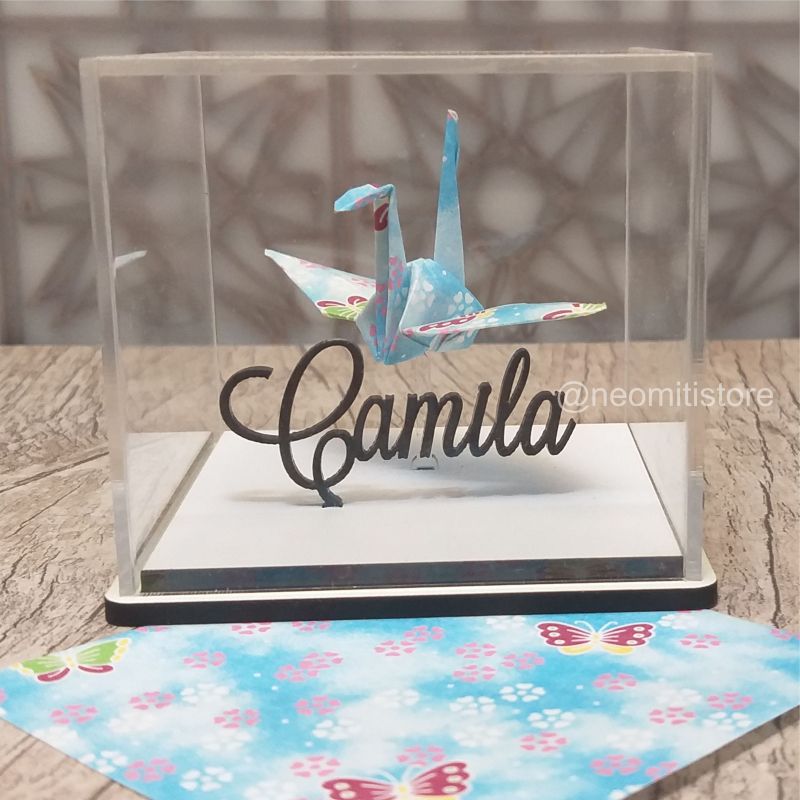 Origami Tsuru - Azul