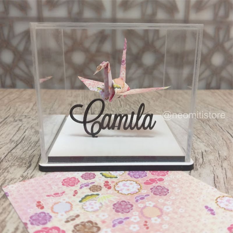 origami Tsuru - Floral Rosa