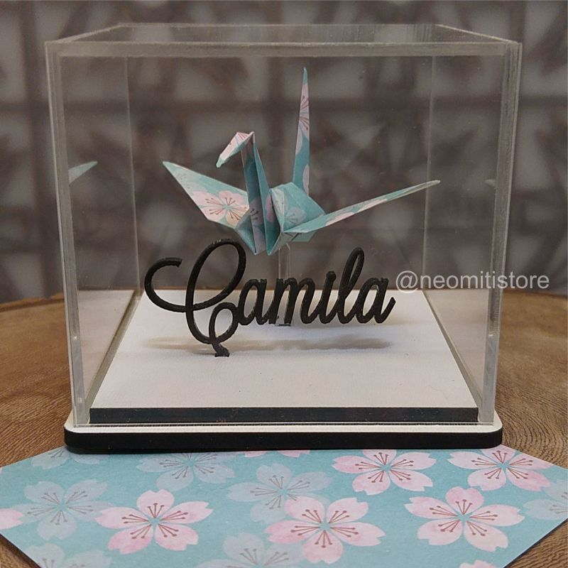 Origami Tsuru - Sakura Azul