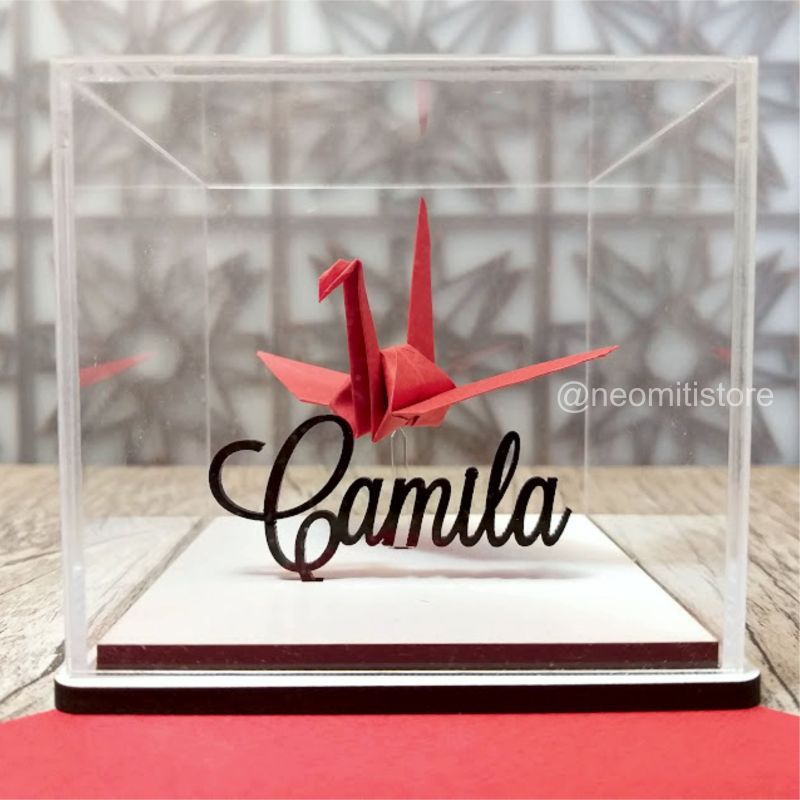 Origami Tsuru - Vermelho